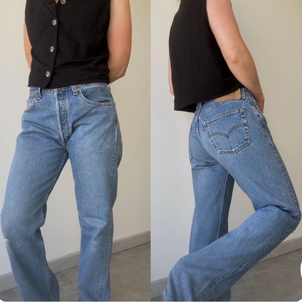 Levi's Women's 501 Classic Blue Straight Leg Jeans